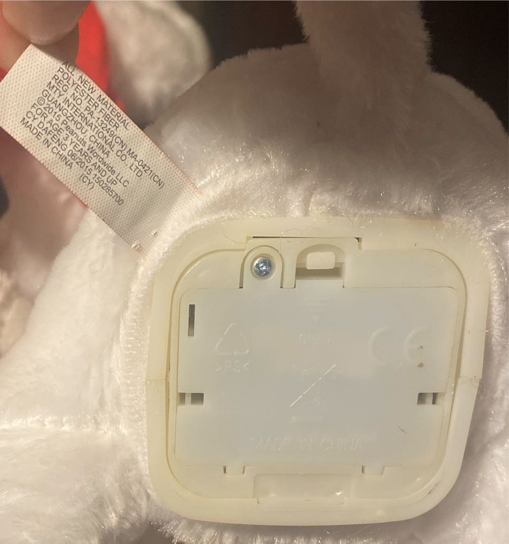 Peanuts Snoopy Reindeer Animated Plush  (United States) plush collectible [Barcode 047475792719] - Main Image 4