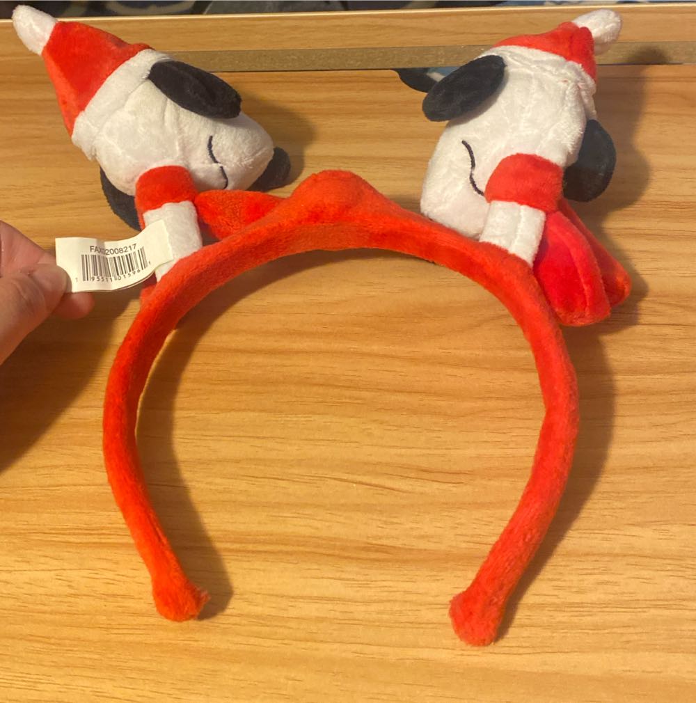 DanDee Peanuts Holiday Snoopy Musical Headband  (United States) plush collectible [Barcode 195511015961] - Main Image 2