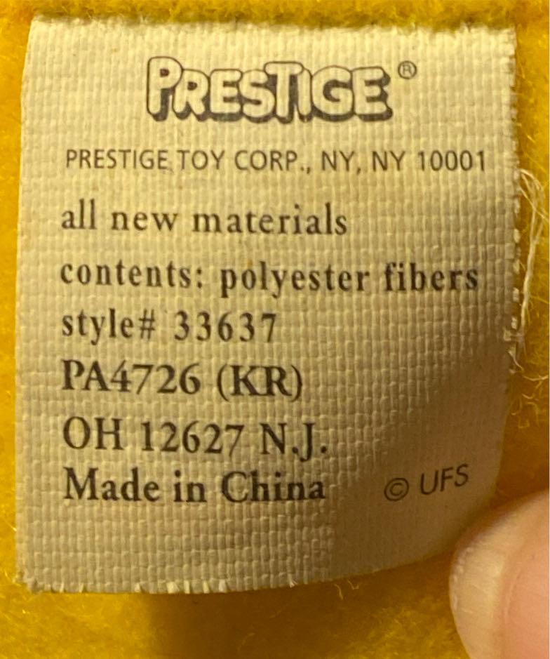 Prestige Toy Corp Peanuts 50th Celebration Happy Easter Woodstock Plush  (United States) plush collectible - Main Image 4