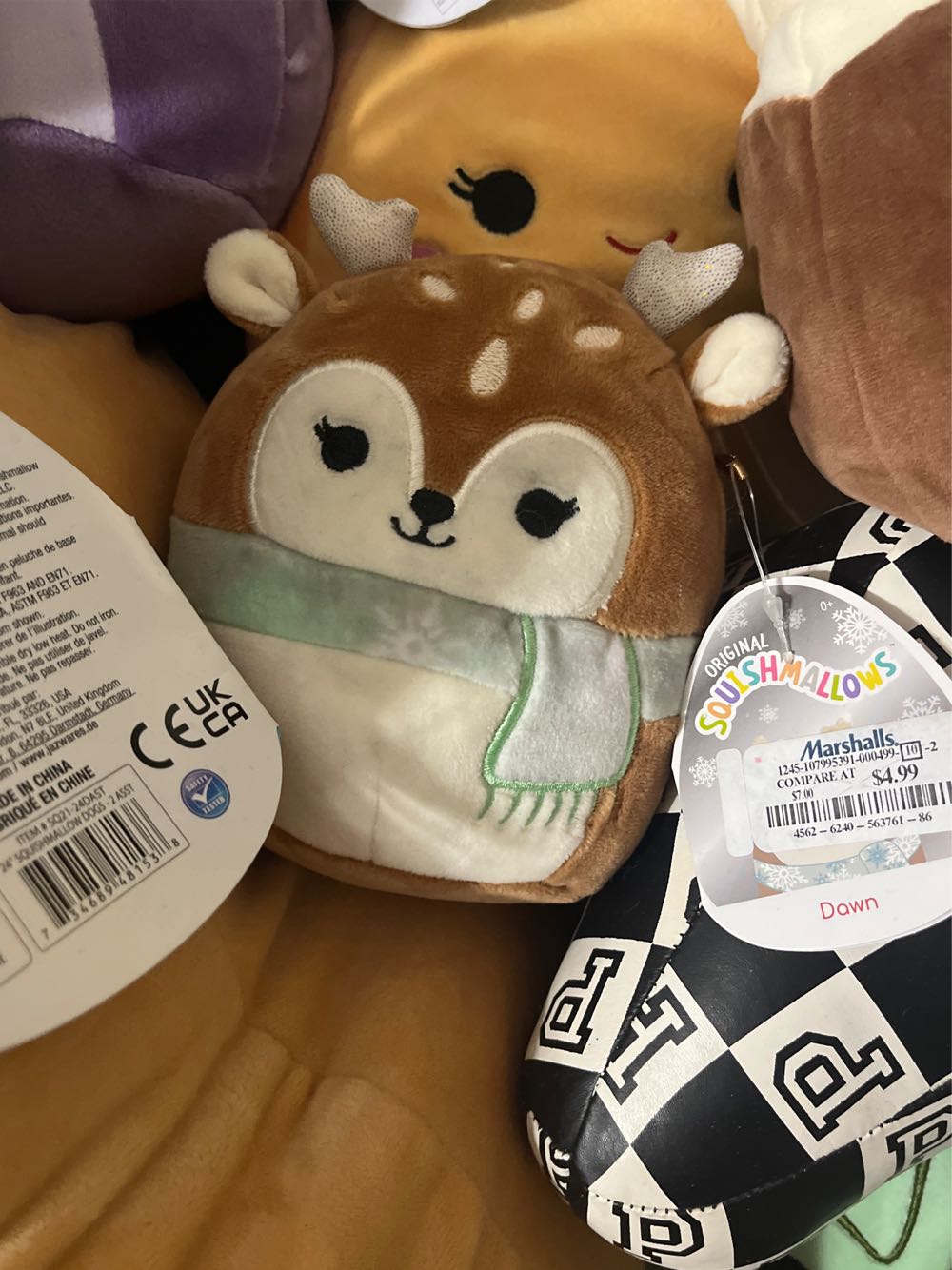 Squishmallows Official Kellytoy 4.5 Inch Soft Plush Squishy Toy Animals Dawn  plush collectible [Barcode 734689563029] - Main Image 2