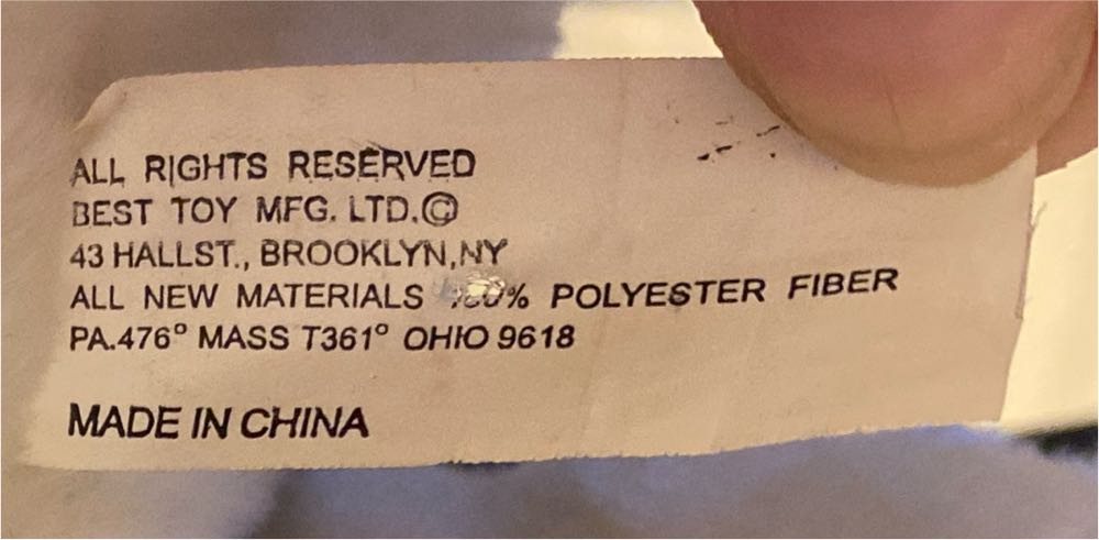 Best Toy Mfg Ltd Large White Dog Plush Like Snoopy  (United States) plush collectible - Main Image 4