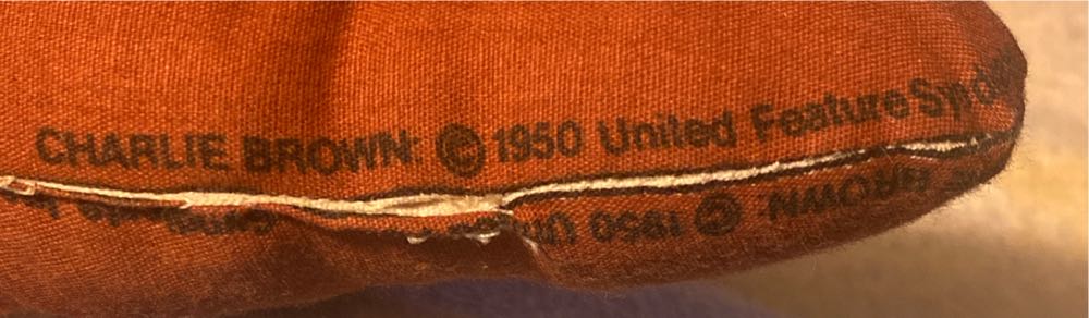 Vintage Peanuts Charlie Brown Pillow Pal Plush   (United States) plush collectible - Main Image 3