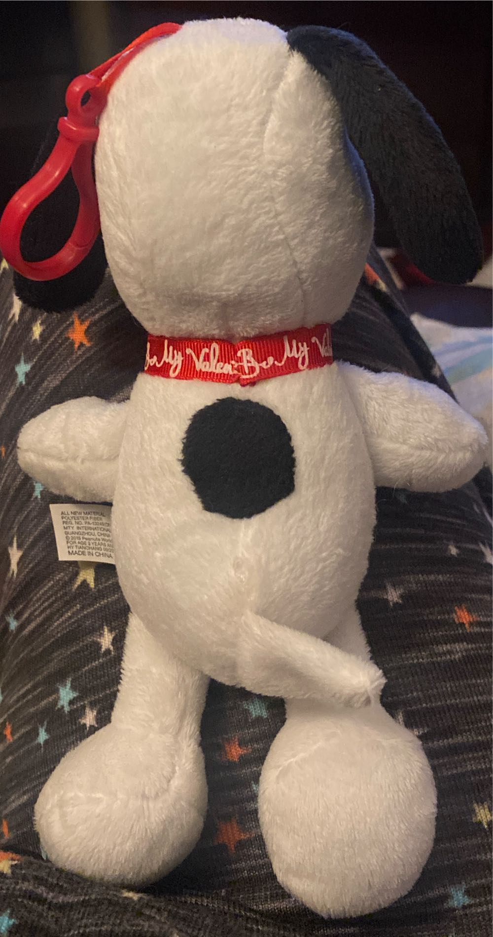 Mty Intl Peanuts Snoopy Be My Valentine Small Plush With Clip  (United States) plush collectible - Main Image 2