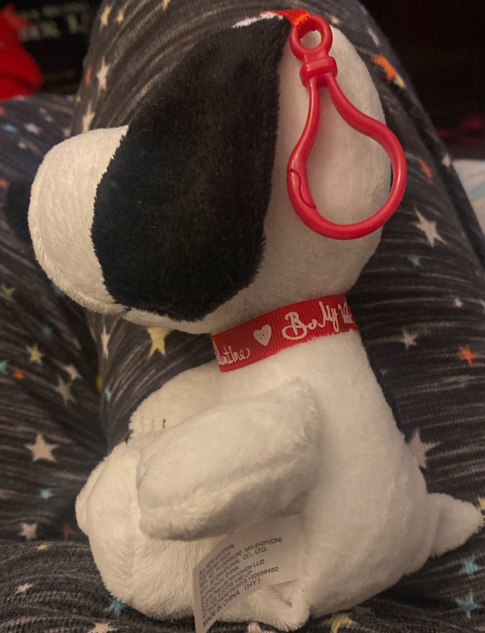 Mty Intl Peanuts Snoopy Be My Valentine Small Plush With Clip  (United States) plush collectible - Main Image 3