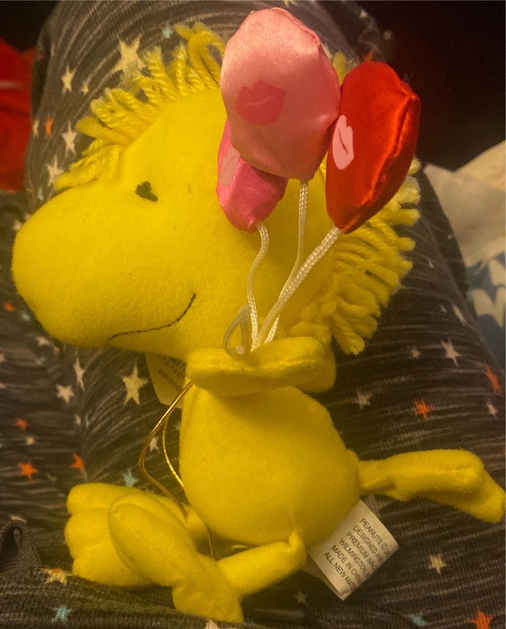 Whitman’s Peanuts Woodstock Valentine’s Day Holding 3 Balloons Plush  (United States) plush collectible [Barcode 076740072034] - Main Image 3