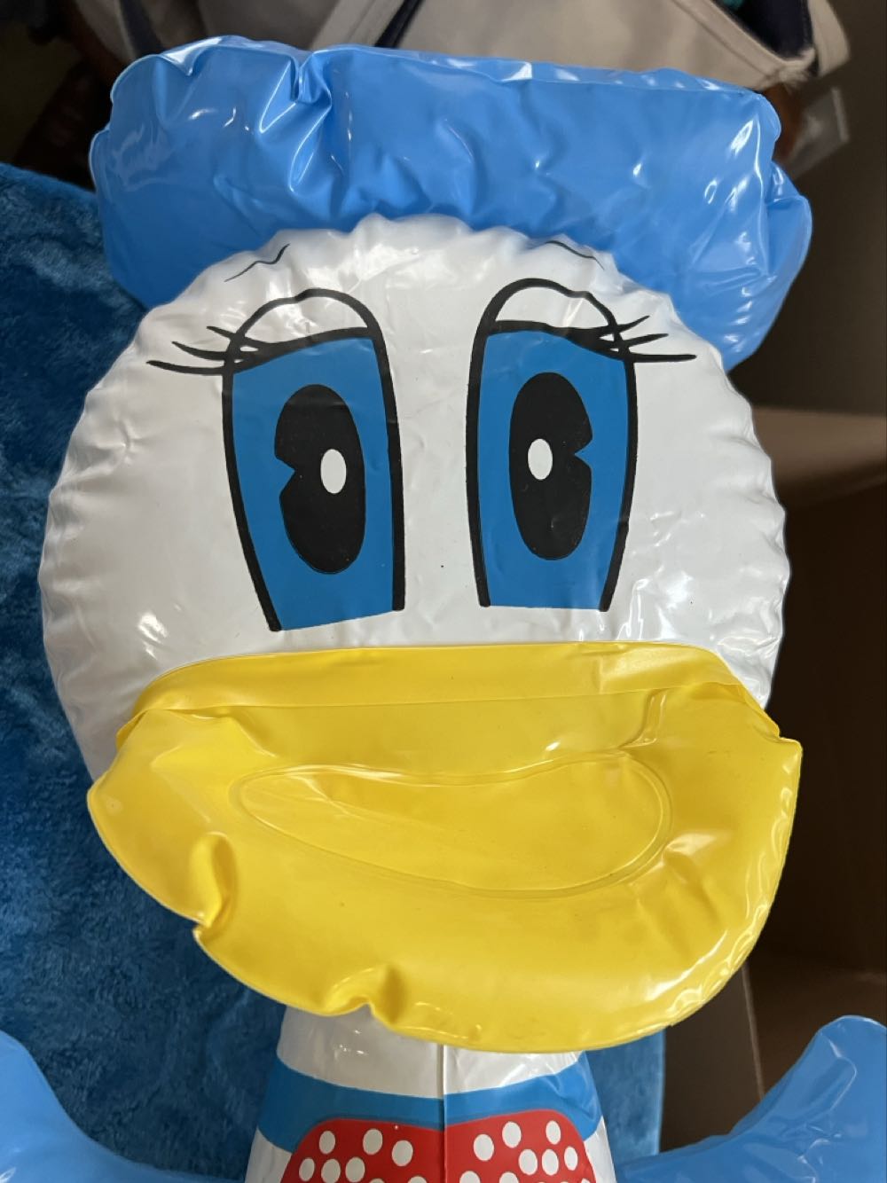 133) Official Vintage 70’s Toy Blow up Inflatable Walt Disney~ Donald Duck World Large  plush collectible - Main Image 2