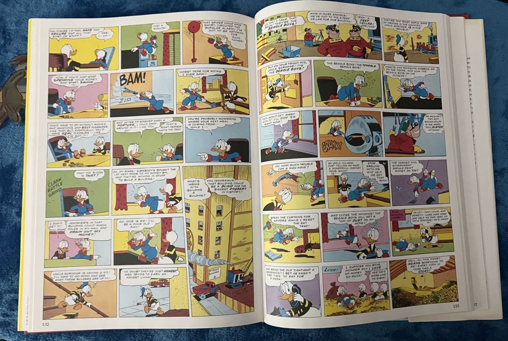 138) Walt Disney Donald Duck Comic Carl Banks 1987 Hardcover Book  plush collectible - Main Image 2