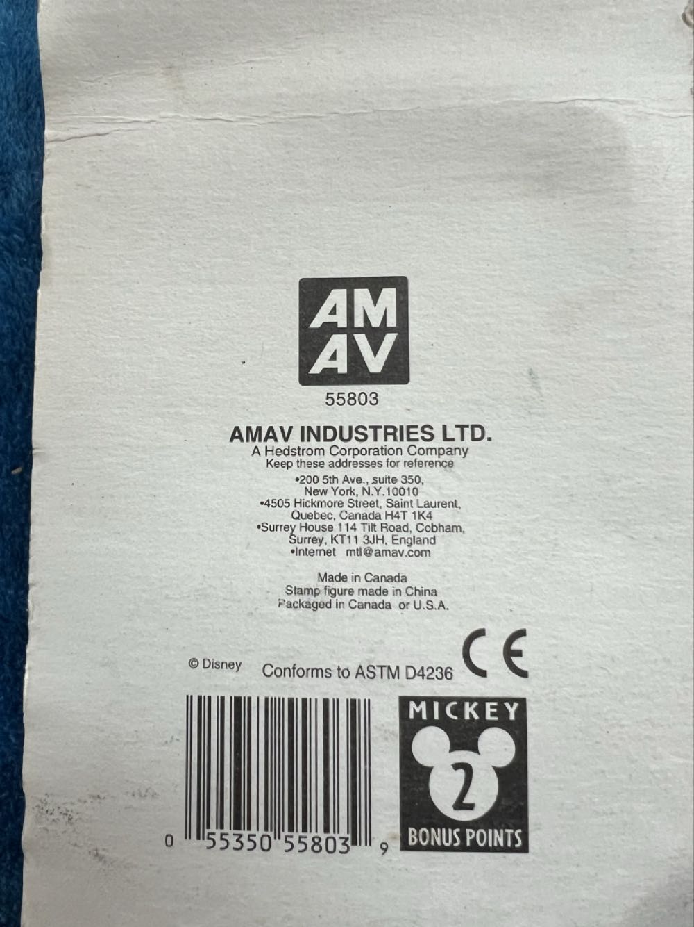 142) Donald Duck, stamper activity set unopened, vintage, Mickey for kids includes ink pad  plush collectible [Barcode 055350558039] - Main Image 2