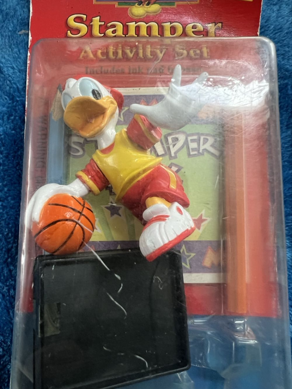 142) Donald Duck, stamper activity set unopened, vintage, Mickey for kids includes ink pad  plush collectible [Barcode 055350558039] - Main Image 4