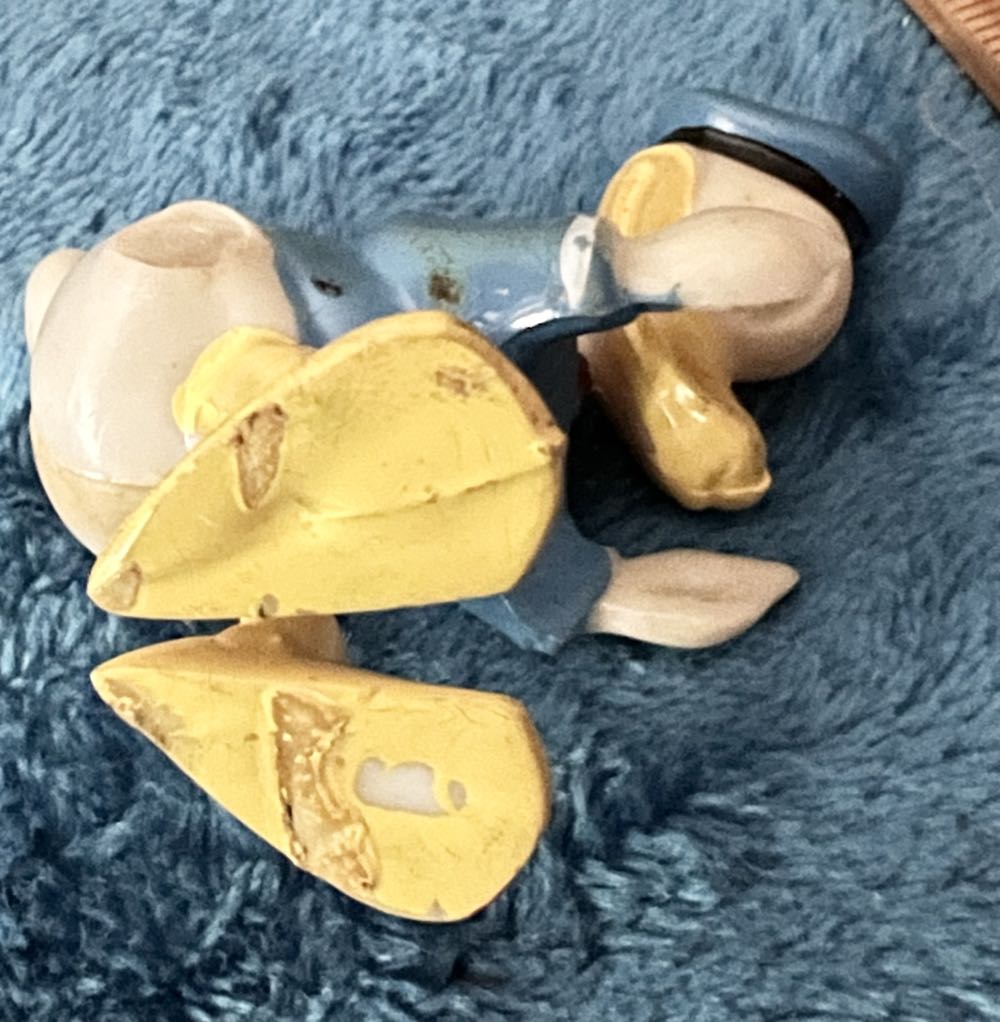 146) Very Old Vintage Marx Donald Duck Disney Bobble Head Nodder Vintage  plush collectible - Main Image 4