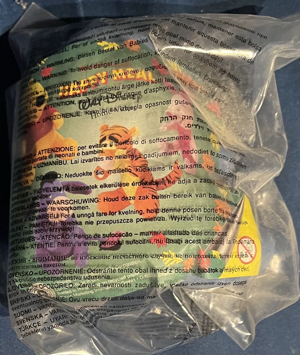 McDonalds Happy Meal 1998 Eeyore  plush collectible - Main Image 2