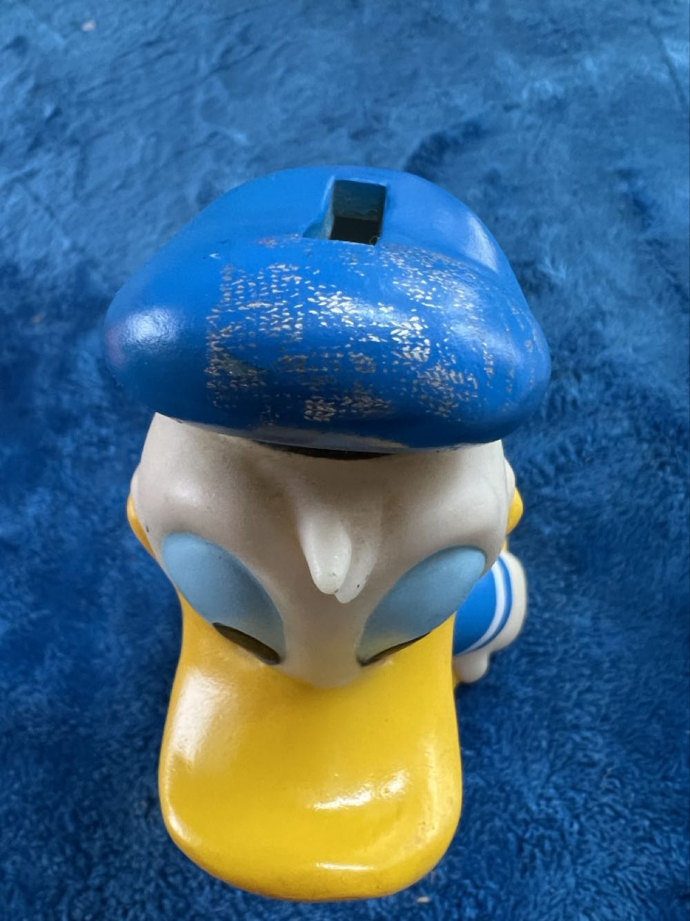 153) Genuine Disney 6” (inch) PVC / Plastic Donald Duck Collectible Coin Money Bank  plush collectible - Main Image 2