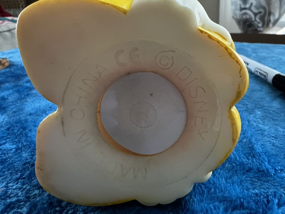 153) Genuine Disney 6” (inch) PVC / Plastic Donald Duck Collectible Coin Money Bank  plush collectible - Main Image 4