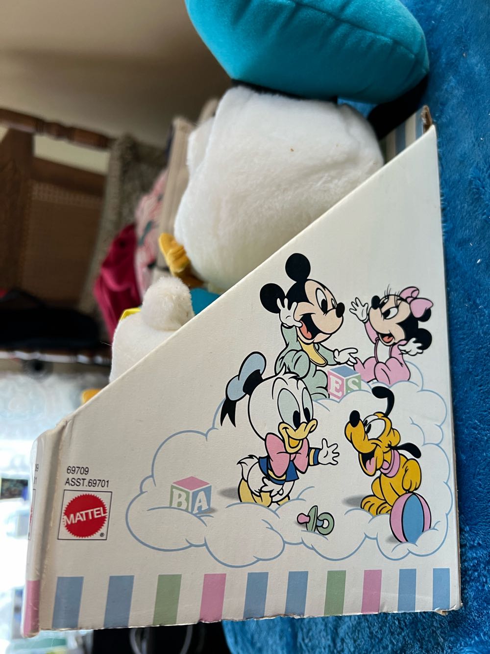 191) NIB 1995 Mattel Arcotoys Vintage Disney Babies Baby Donald Duck Plush, BRAND NEW  plush collectible - Main Image 3