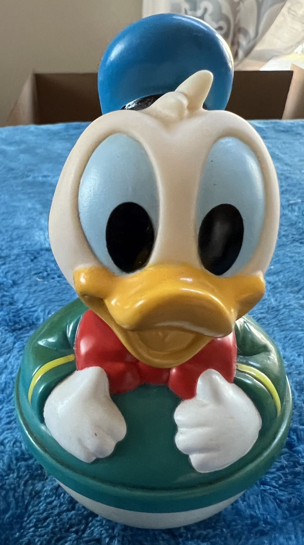 196) VINTAGE DISNEY BABY DONALD DUCK ROLY POLY FIGURE   plush collectible - Main Image 2