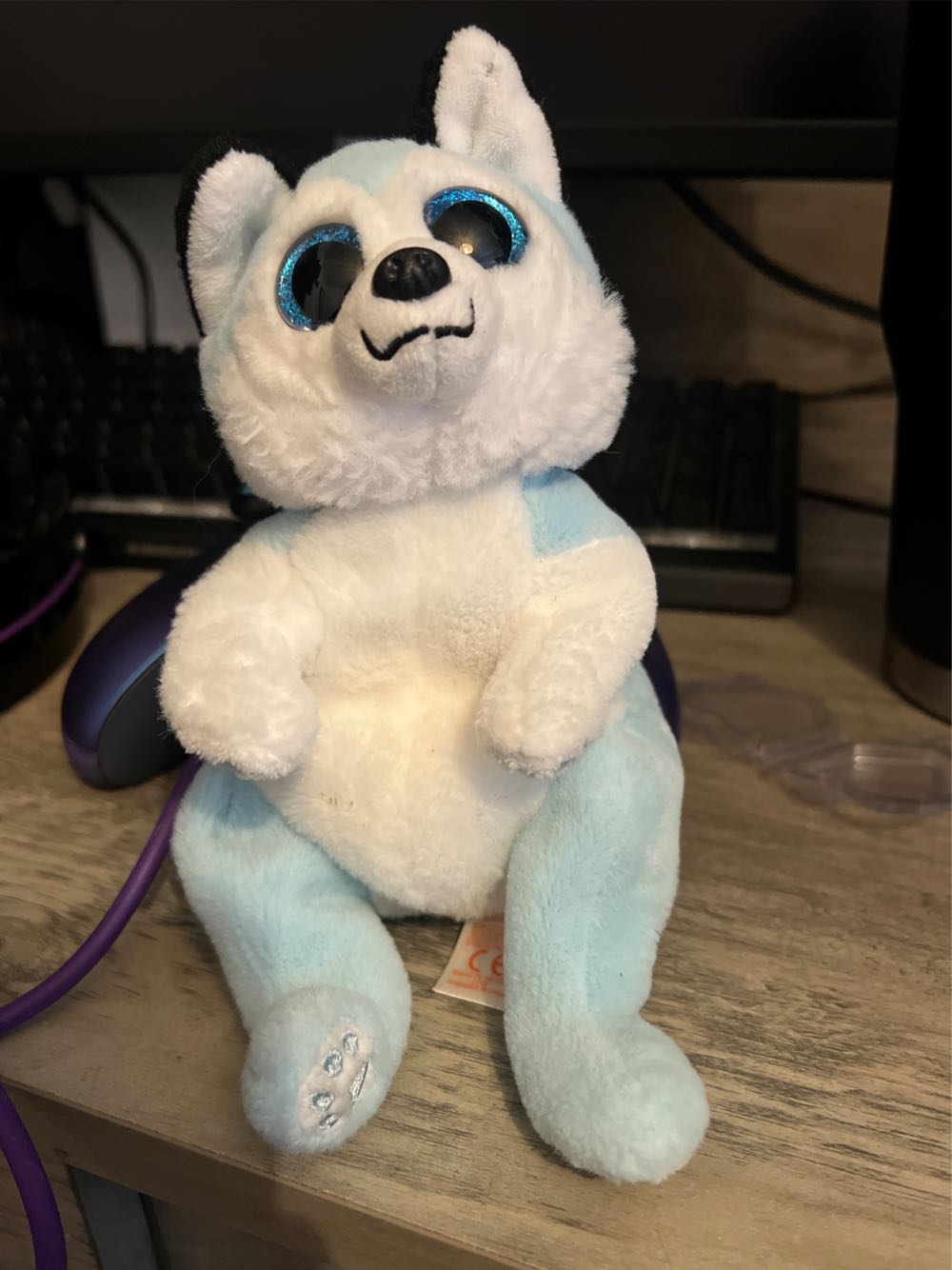 218) Vtg Disney Schmid Bisque Porcelain Miniature Ornament DONALD DUCK 1.5” Figurine Mini 