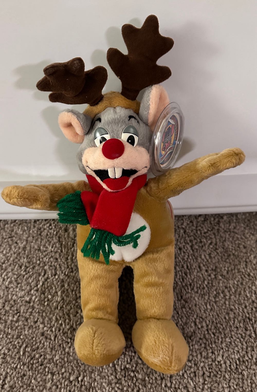 Squishmallows Disney Squishmallow 7.5” With Christmas Squishmallow Stitch With Santa Hat & Scarf Rare Nwt 6.5’