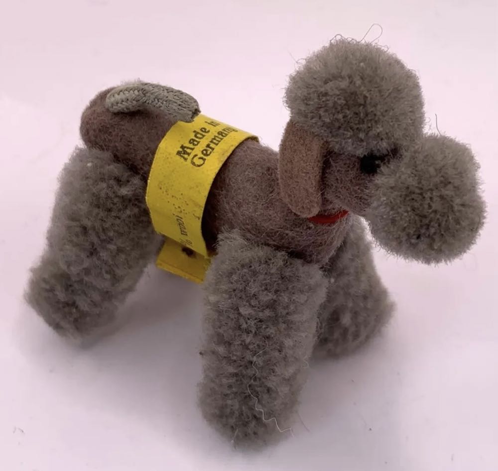 Steiff - Dog - Poodle Gray  plush collectible - Main Image 2