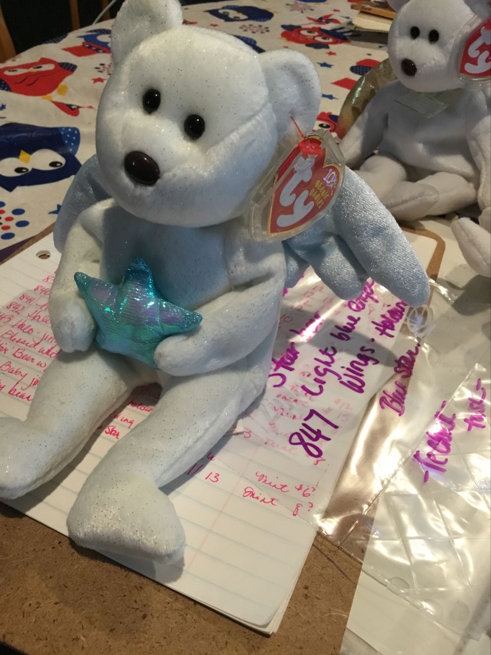 Halo II The Angel Bear 🐻 Holding Blue Star  (United States) plush collectible - Main Image 3