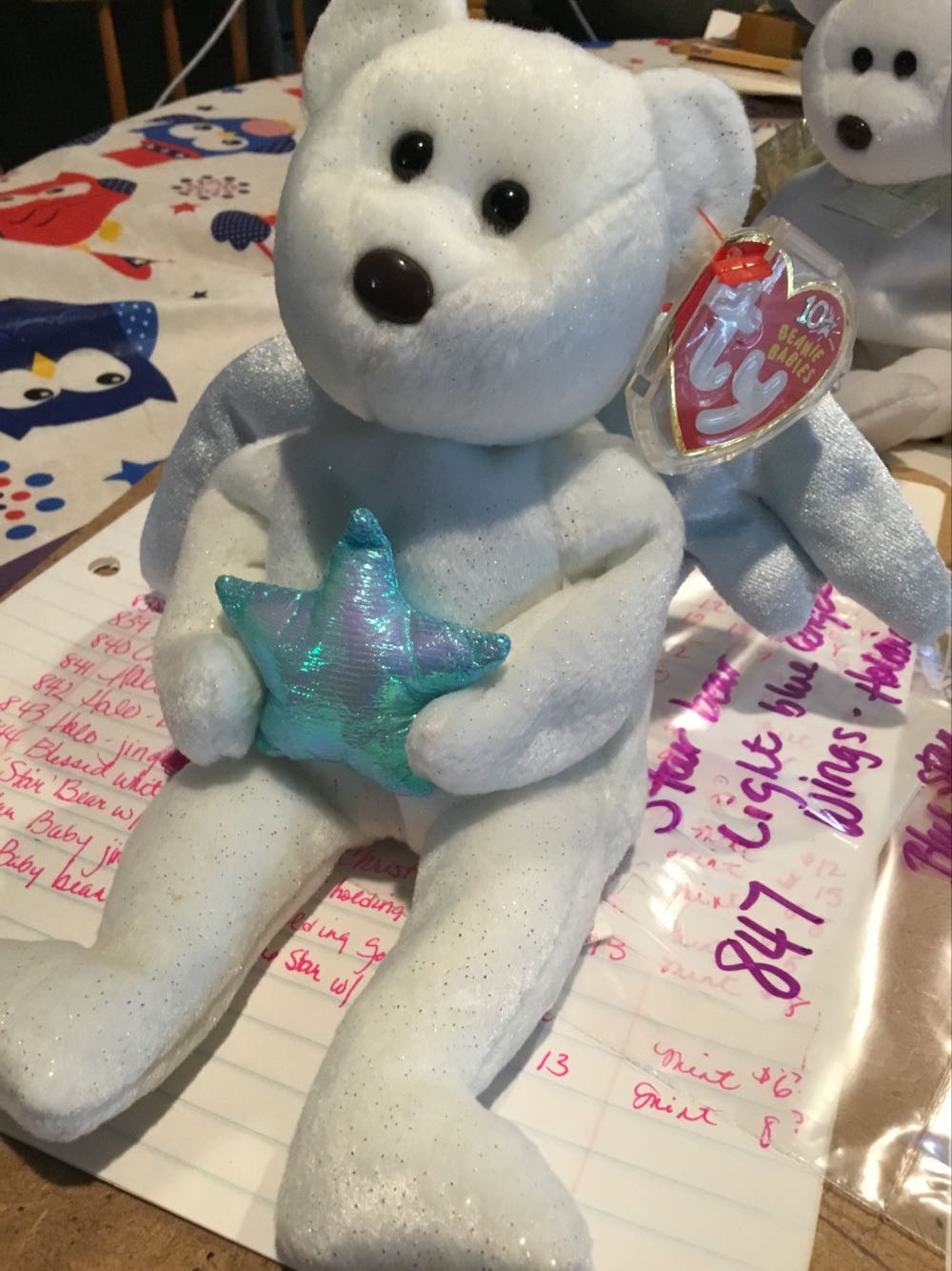 Halo II The Angel Bear 🐻 Holding Blue Star  (United States) plush collectible - Main Image 4