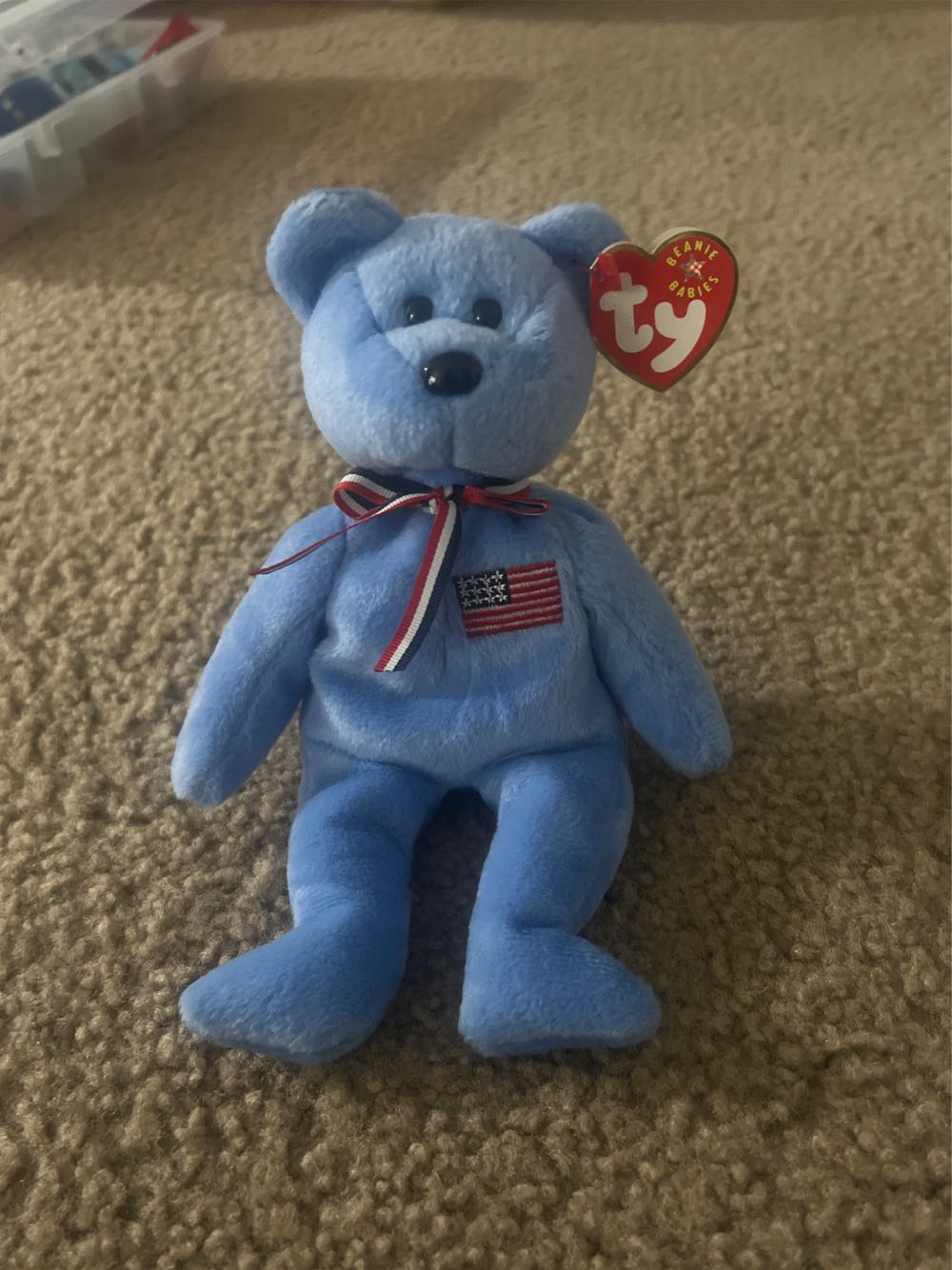 Ty Beanie Boos Cuddly Bear 6” Beanbag Toy W Glitter Eyes Baby New