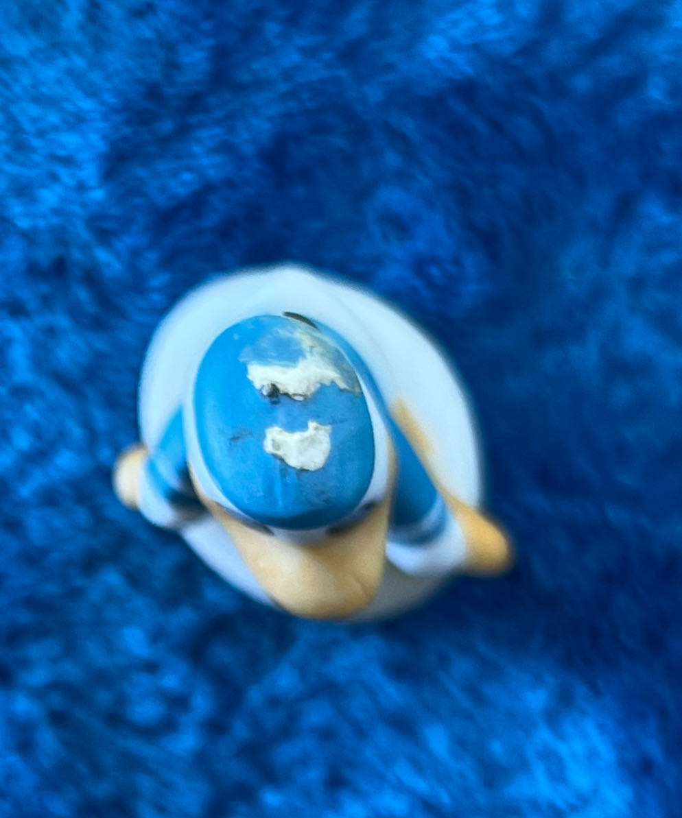 218) Vtg Disney Schmid Bisque Porcelain Miniature Ornament DONALD DUCK 1.5” Figurine Mini   plush collectible - Main Image 4