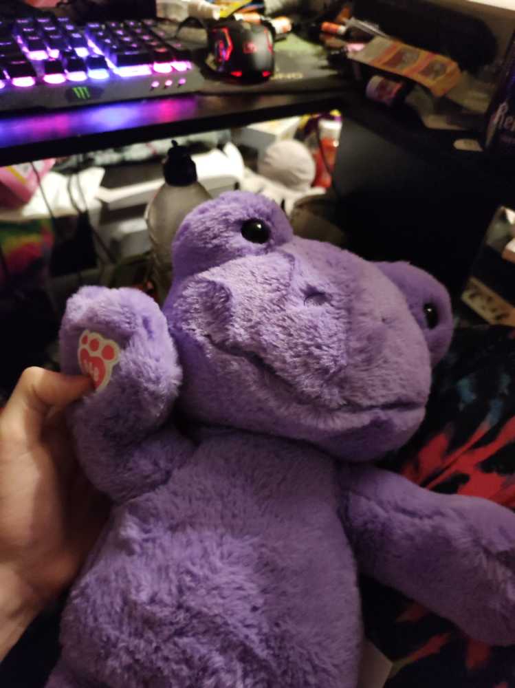 Build A Bear Purple Hops Frog  plush collectible - Main Image 2