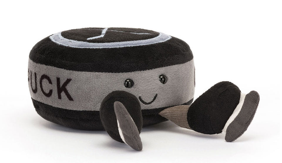 Jellycat Amuseables Sports Ice Hockey Puck  plush collectible [Barcode 670983155938] - Main Image 2
