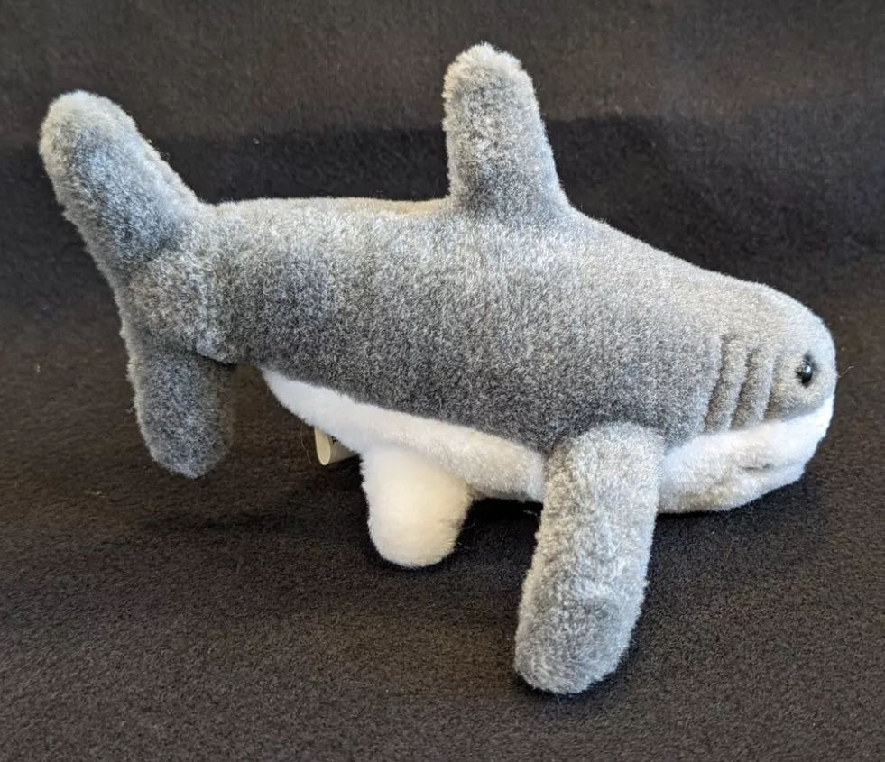 Small Of The Wild: “Mako” Great White Shark  plush collectible - Main Image 2