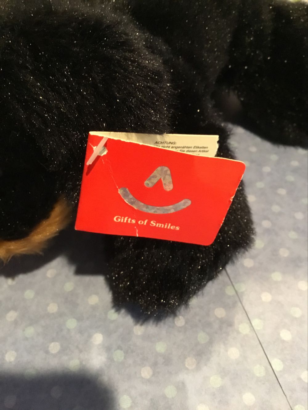 Roddie Rottweiler 🐕‍🦺 Aurora Mini Flopsies Stuffed Plush Toy New With Tags  plush collectible [Barcode 092943313033] - Main Image 2