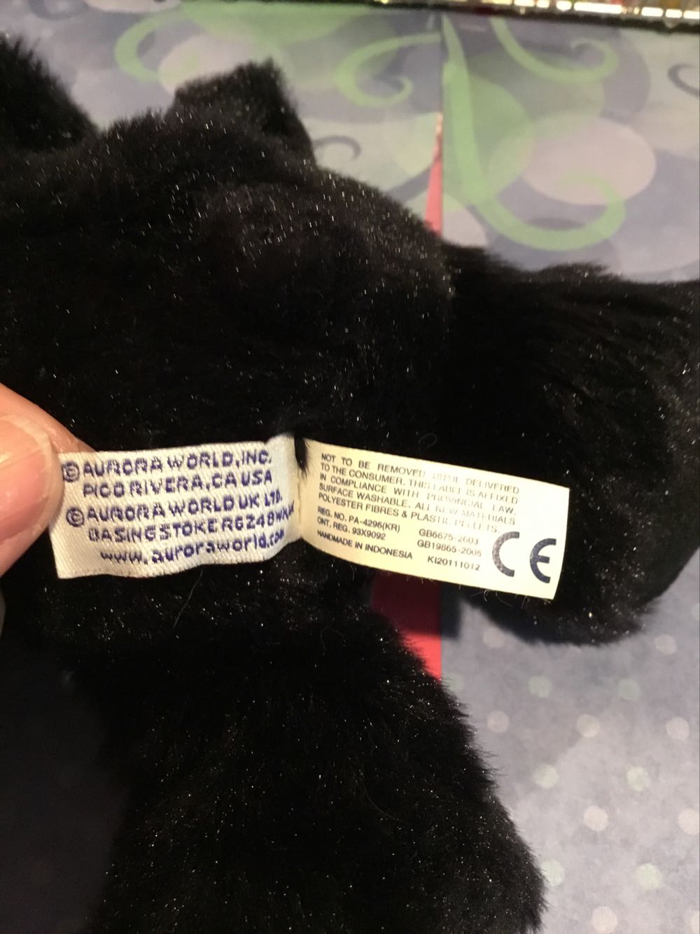 Roddie Rottweiler 🐕‍🦺 Aurora Mini Flopsies Stuffed Plush Toy New With Tags  plush collectible [Barcode 092943313033] - Main Image 4