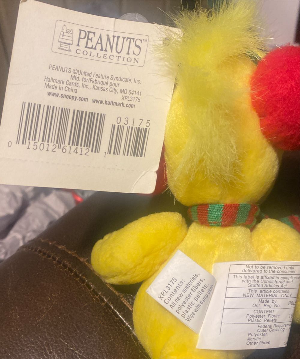 Hallmark Peanuts Collection Woodstock With Red Ear Muffs  (United States) plush collectible - Main Image 3