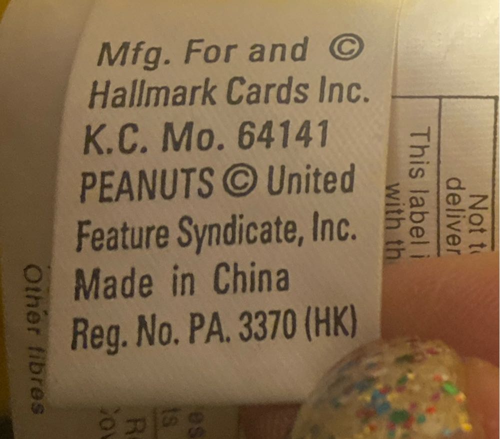 Hallmark Peanuts Collection Woodstock With Red Ear Muffs  (United States) plush collectible - Main Image 4