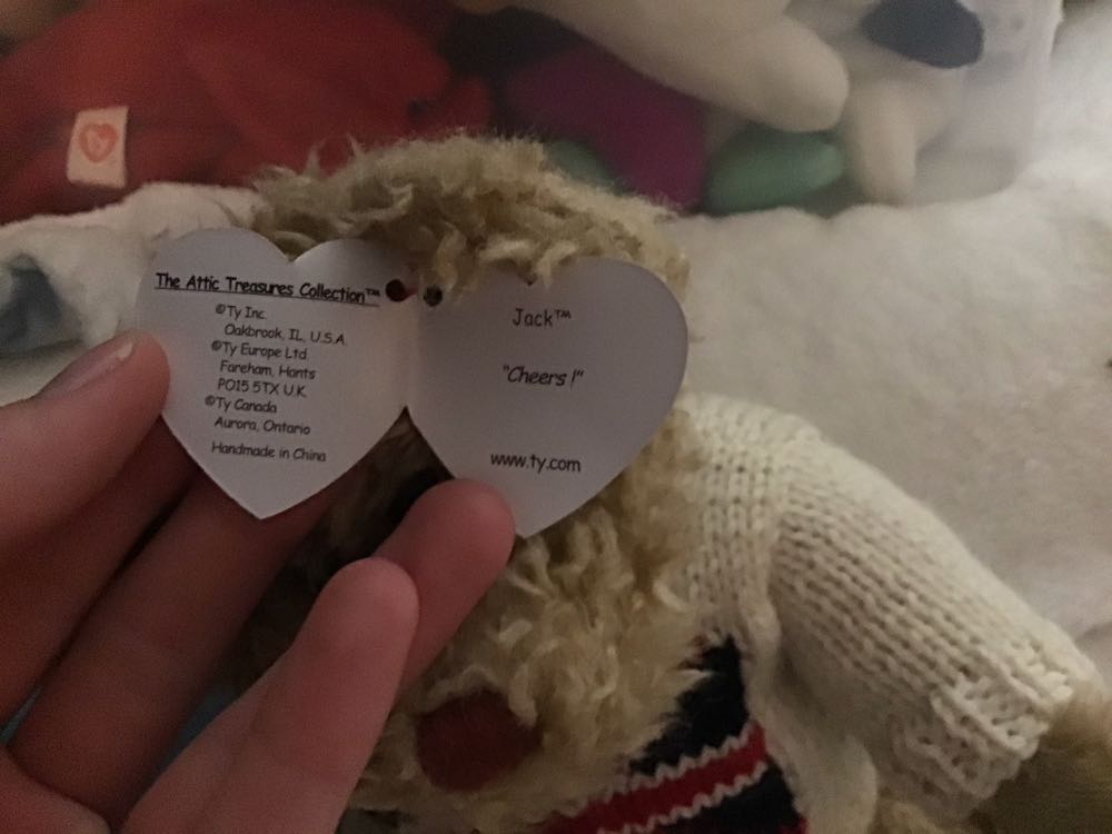 Jack the Bear w/Union Jack Sweater  plush collectible [Barcode 008421069897] - Main Image 2