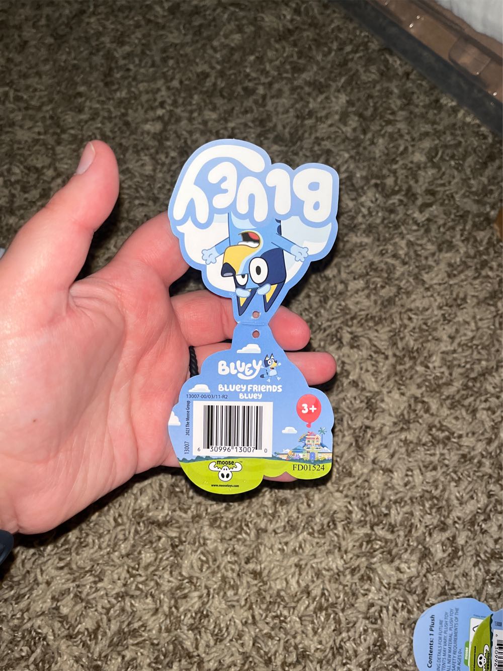 Bluey Friends Bluey 8” Tall Plush Soft And Cuddly  plush collectible [Barcode 630996130070] - Main Image 3