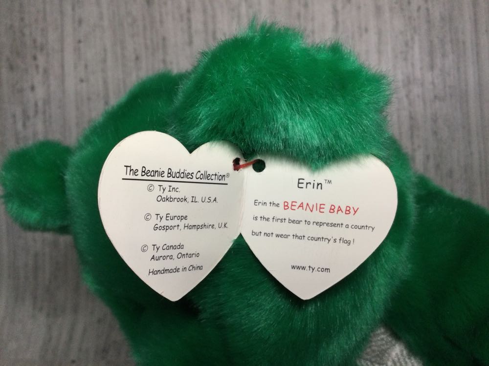 Erin The Beanie Buddy  plush collectible [Barcode 008421093090] - Main Image 2