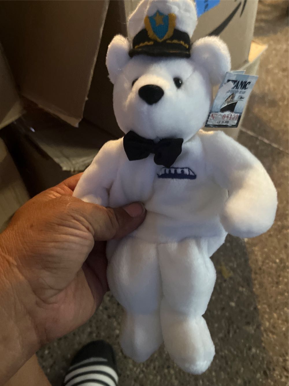 Edition Made By Dart Beanie Bear Limited Edition Beanie Bears Titanic Vintage Ship Ss Numbered With Tags Captain Smith C3  plush collectible [Barcode 664734501235] - Main Image 2