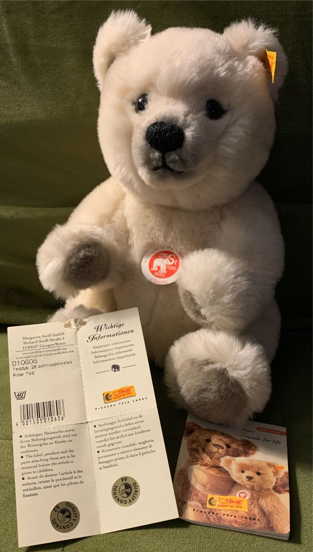 Steiff Polar Ted Bear  (Germany) plush collectible - Main Image 3