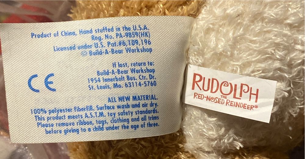 Build A Bear Rudolph The Red Nosed Reindeer Clarice  (China) plush collectible - Main Image 4