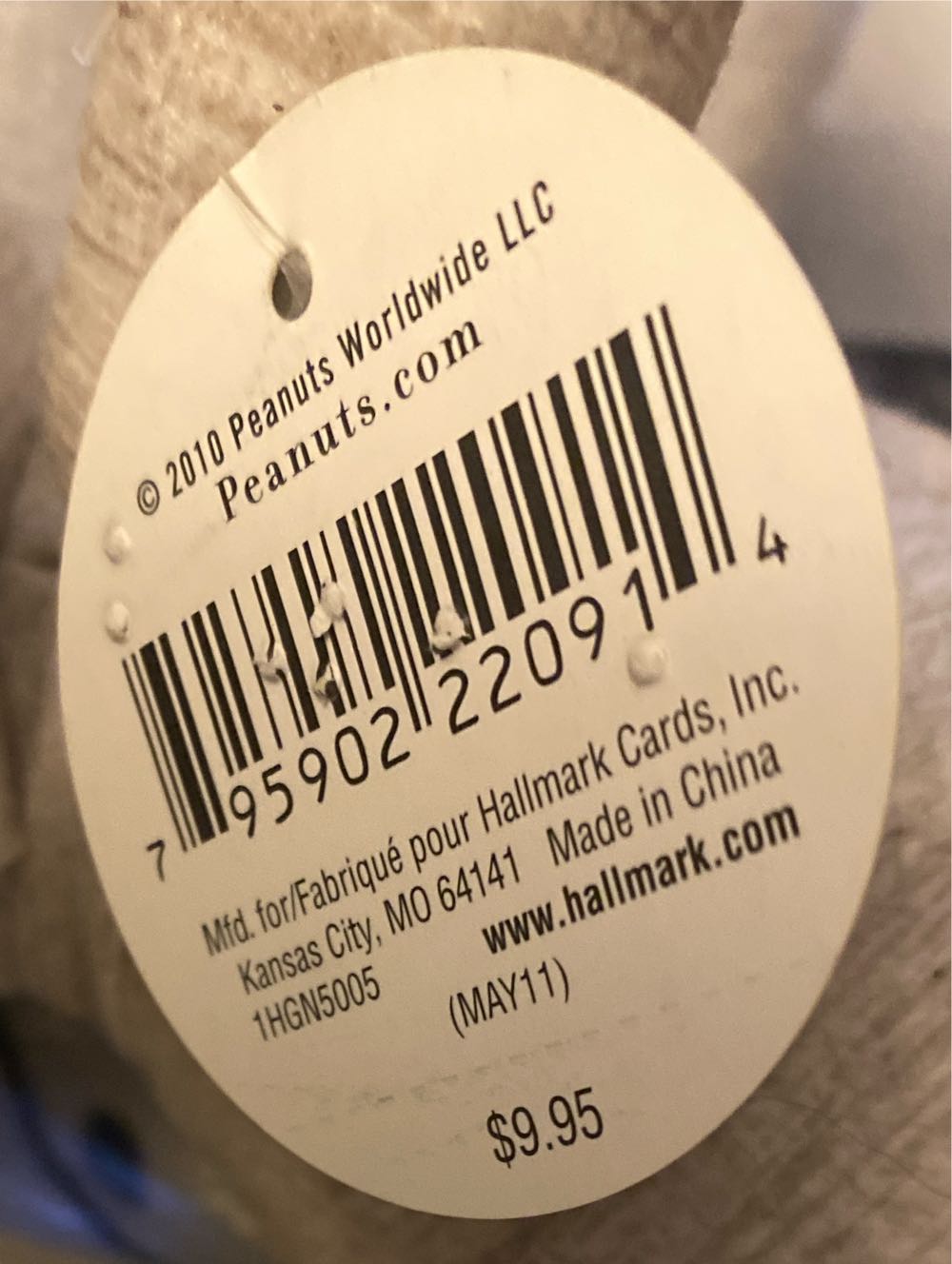 Hallmark Lil Li’l Spooky Snoopy Halloween Mummy Costume Plush 6.5” With Tag  (United States) plush collectible [Barcode 795902220914] - Main Image 3