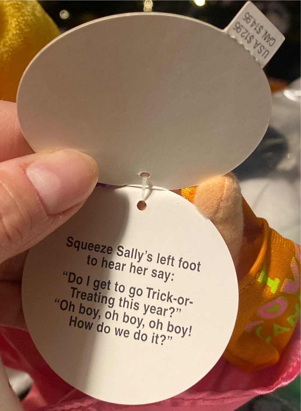 Princess Sally Hallmark Peanuts Halloween Plush  (United States) plush collectible [Barcode 795902111021] - Main Image 3