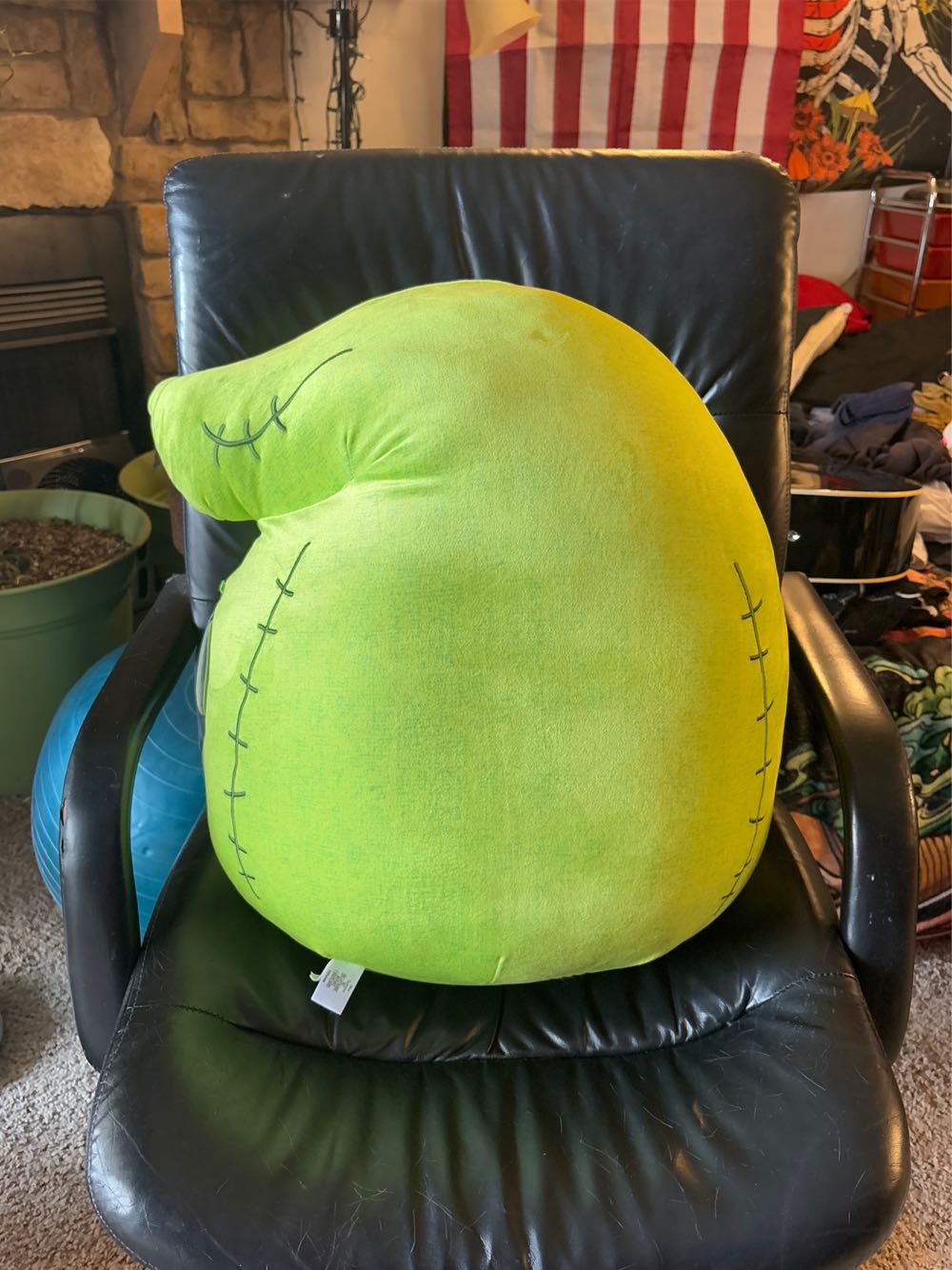 Boogie New Disney Squishmallows Jumbo Oogie Boogie The Nightmare Before Christmas Oogie 20”  plush collectible [Barcode 196566440555] - Main Image 4