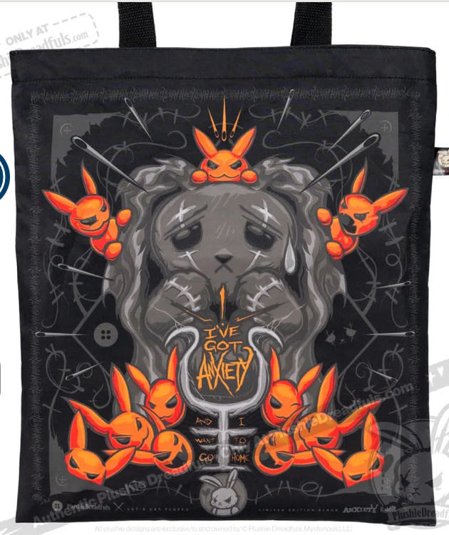 Anxiety Rabbit (BLACK Limited Edition)  plush collectible - Main Image 3