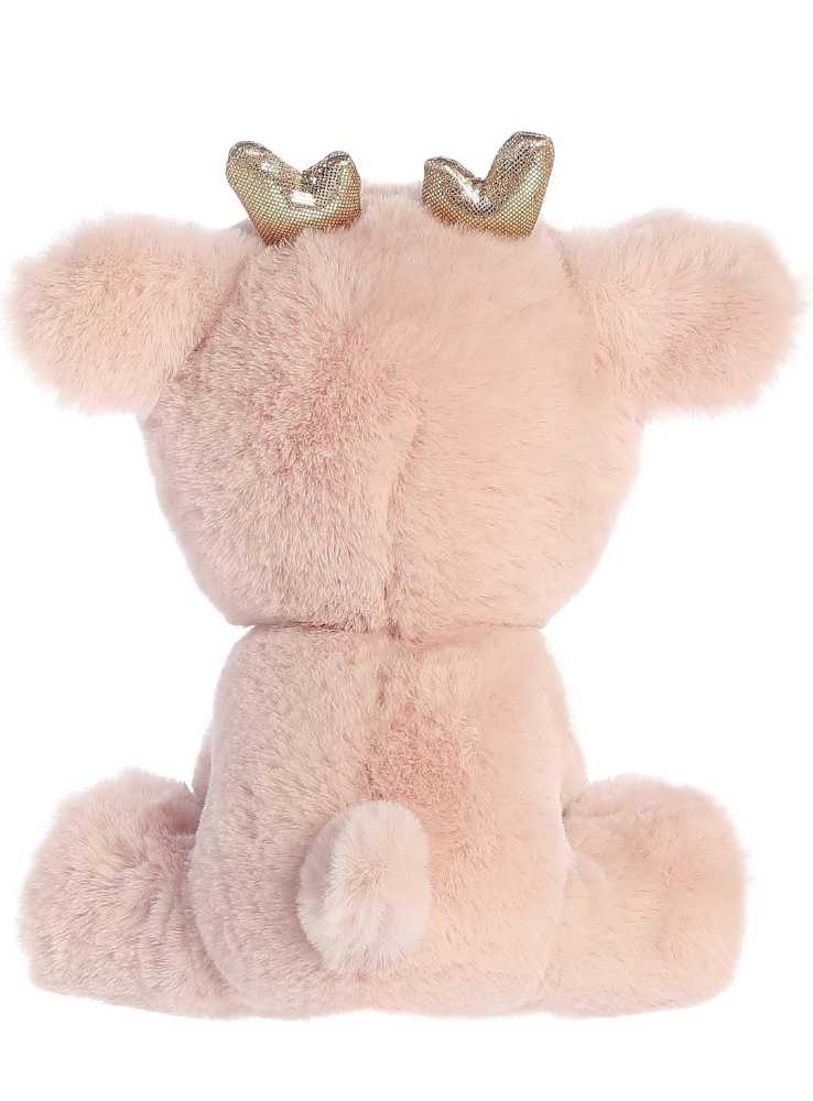 Aurora® Festive Holiday Dashing Reindeer™ Stuffed Animal - Rose Gold 8 In  plush collectible [Barcode 092943873568] - Main Image 2