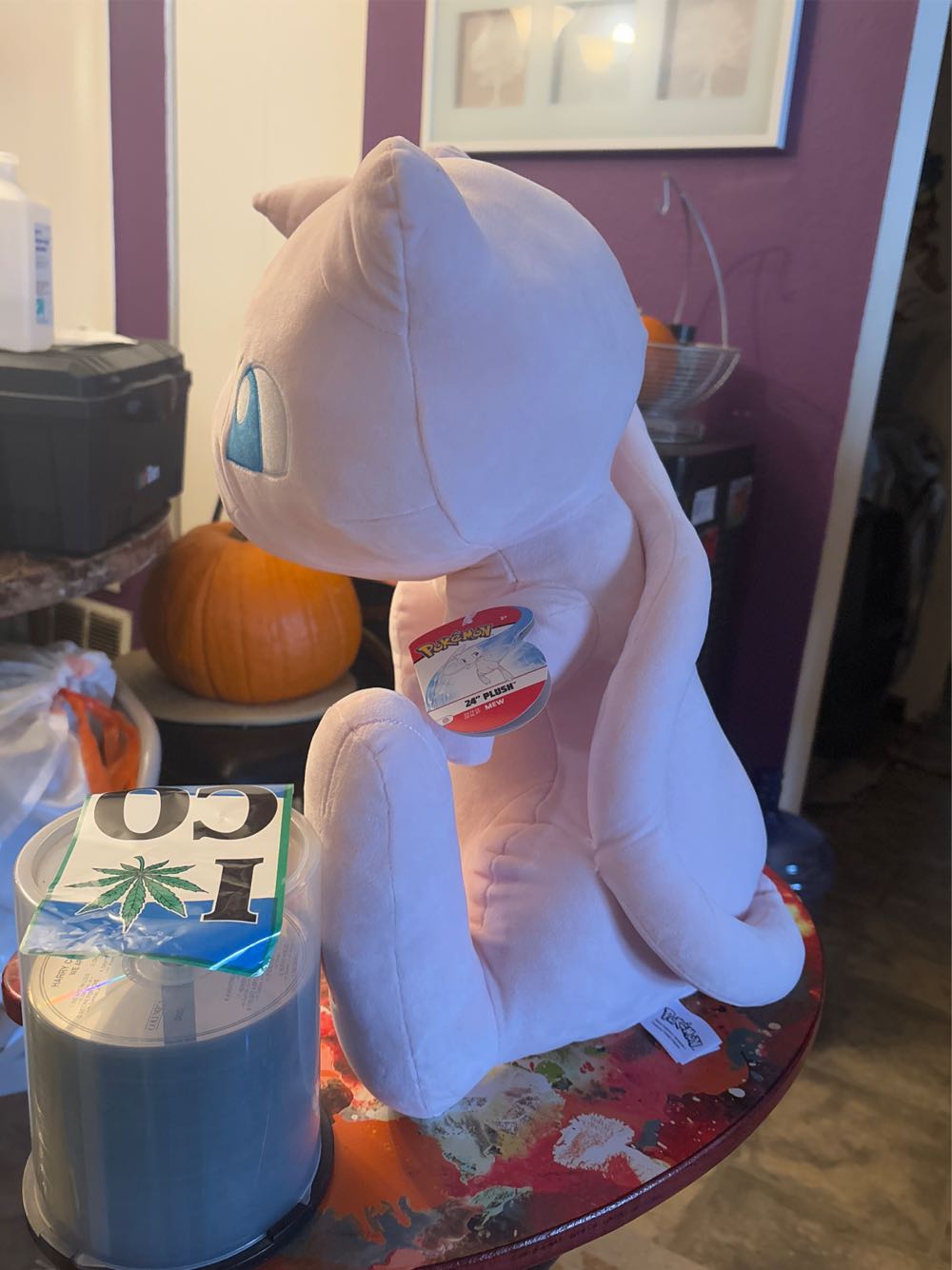 Official Pokemon Mew 24in Gamestop Exclusive Ultra Rare ✹ New Gently Used  plush collectible [Barcode 191726379973] - Main Image 2