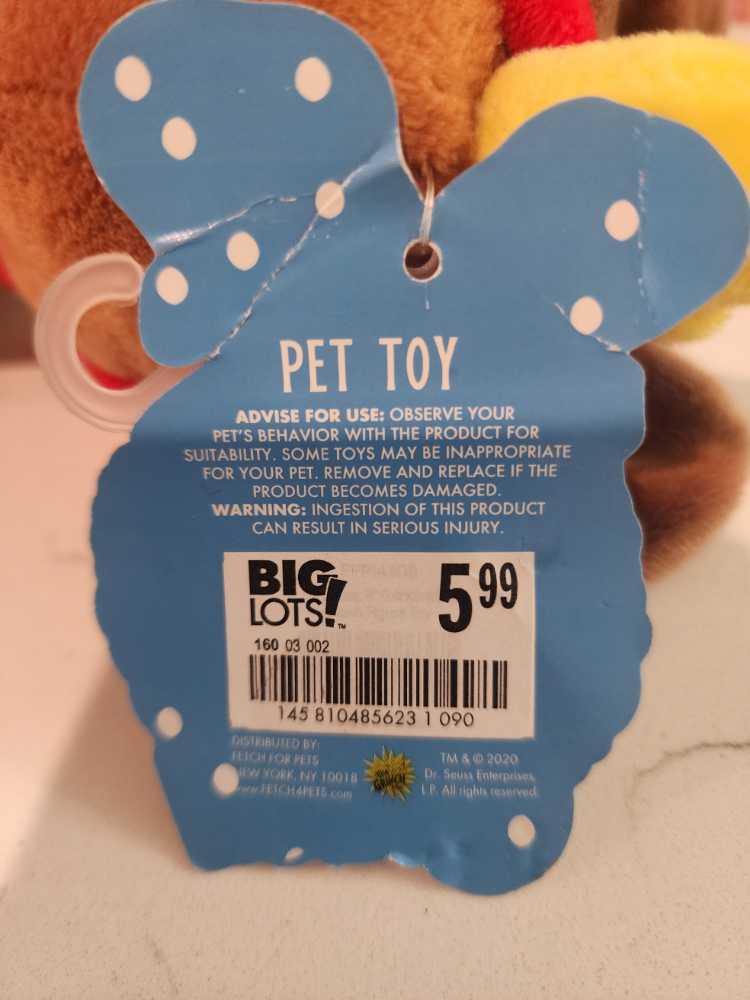 Grinch Max Fetch Dog Toy  plush collectible - Main Image 3