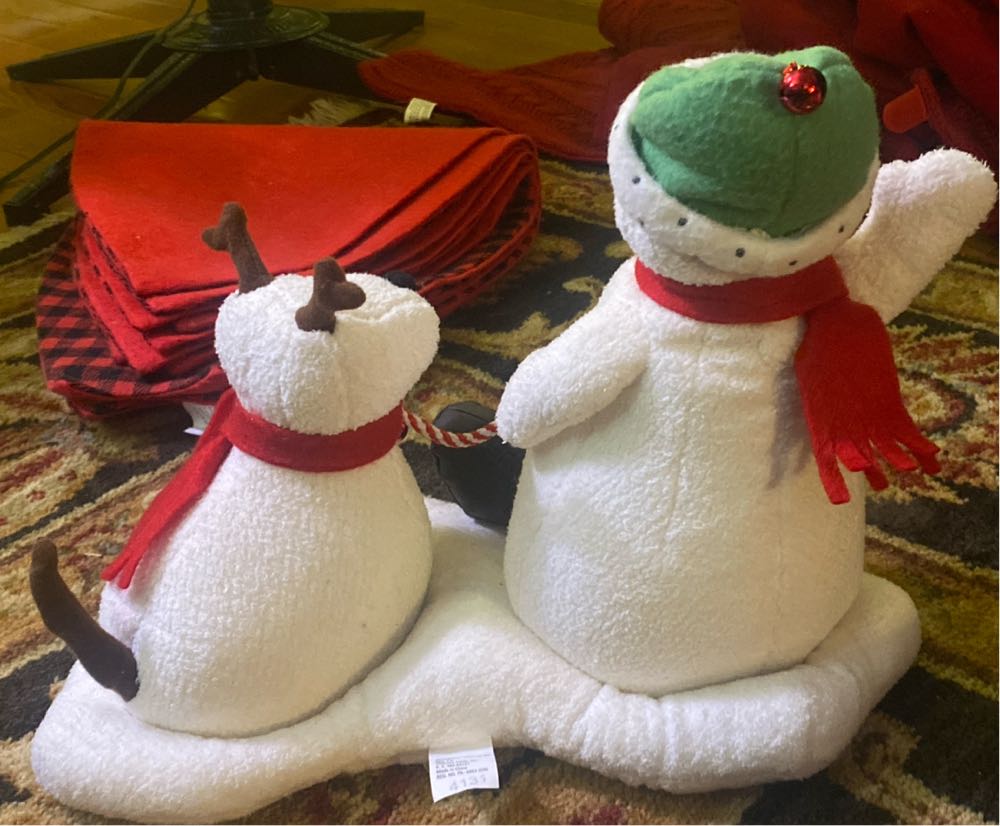 2004 Hallmark Jingle Pals Snowman & Dog Jingle Bells Duet  plush collectible - Main Image 2