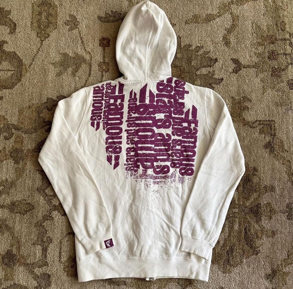 Famous Stars and Straps Purple/White Graphic Sweatshirt  plush collectible - Main Image 2