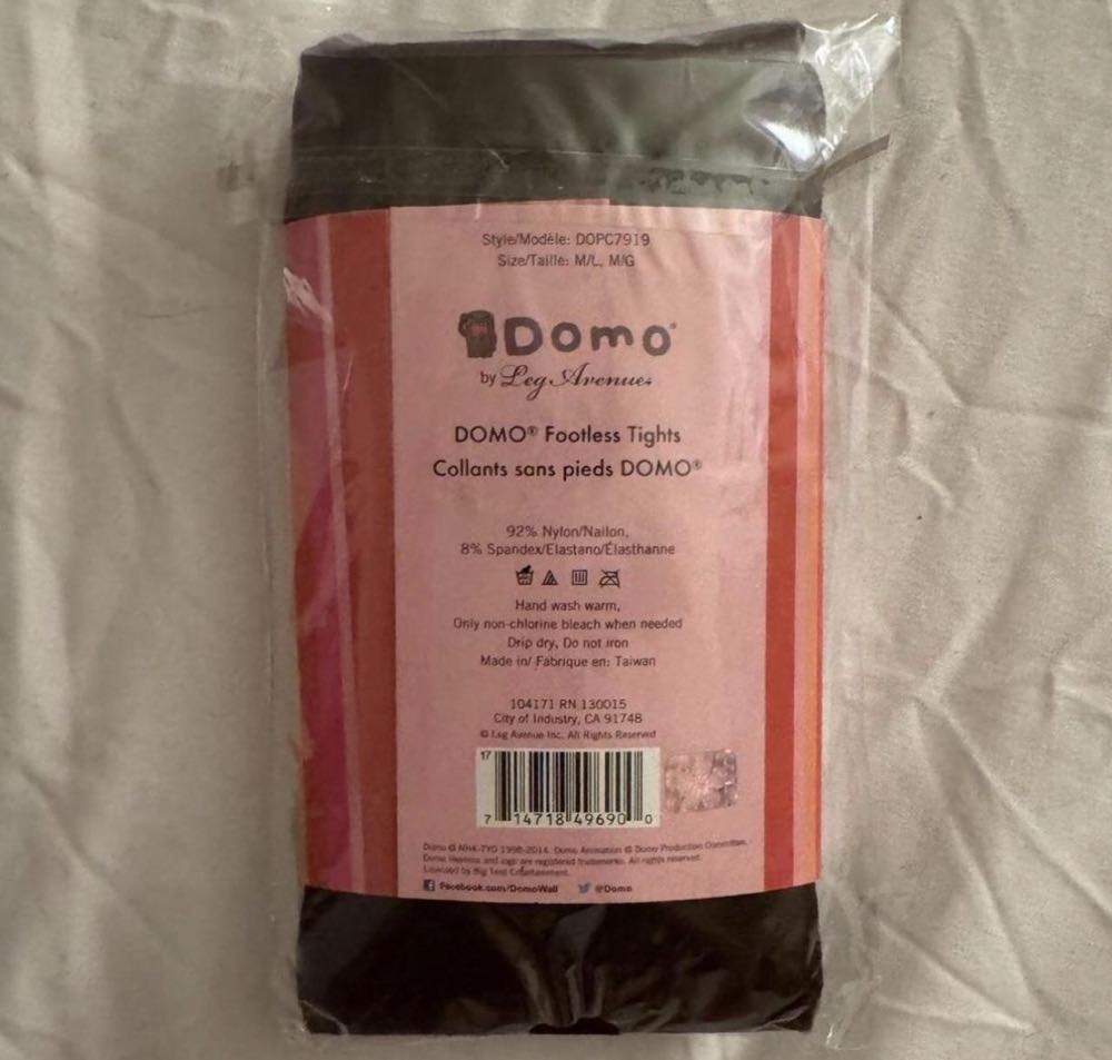 Domo Leg Avenue Footless Tights  plush collectible - Main Image 2