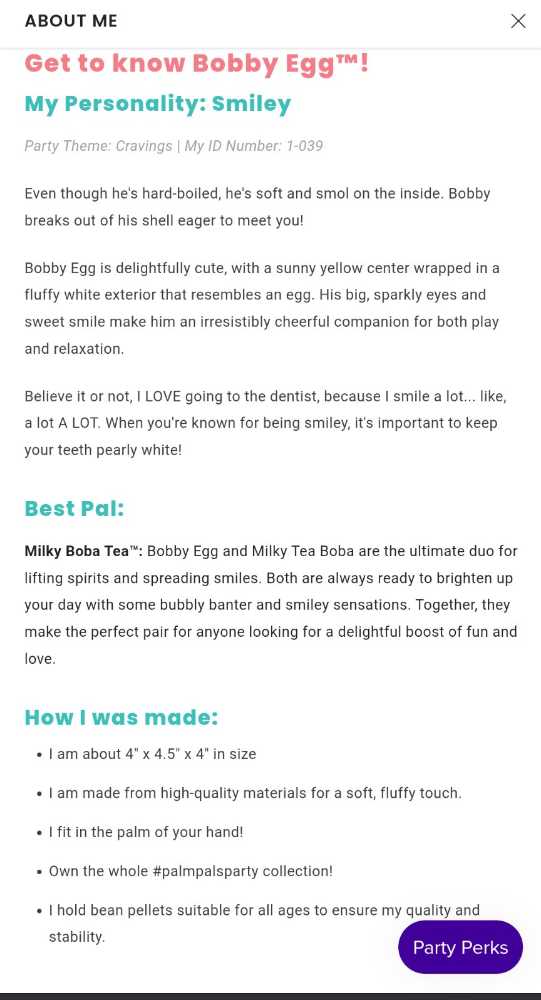 Bobby Egg  plush collectible [Barcode 092943335752] - Main Image 2